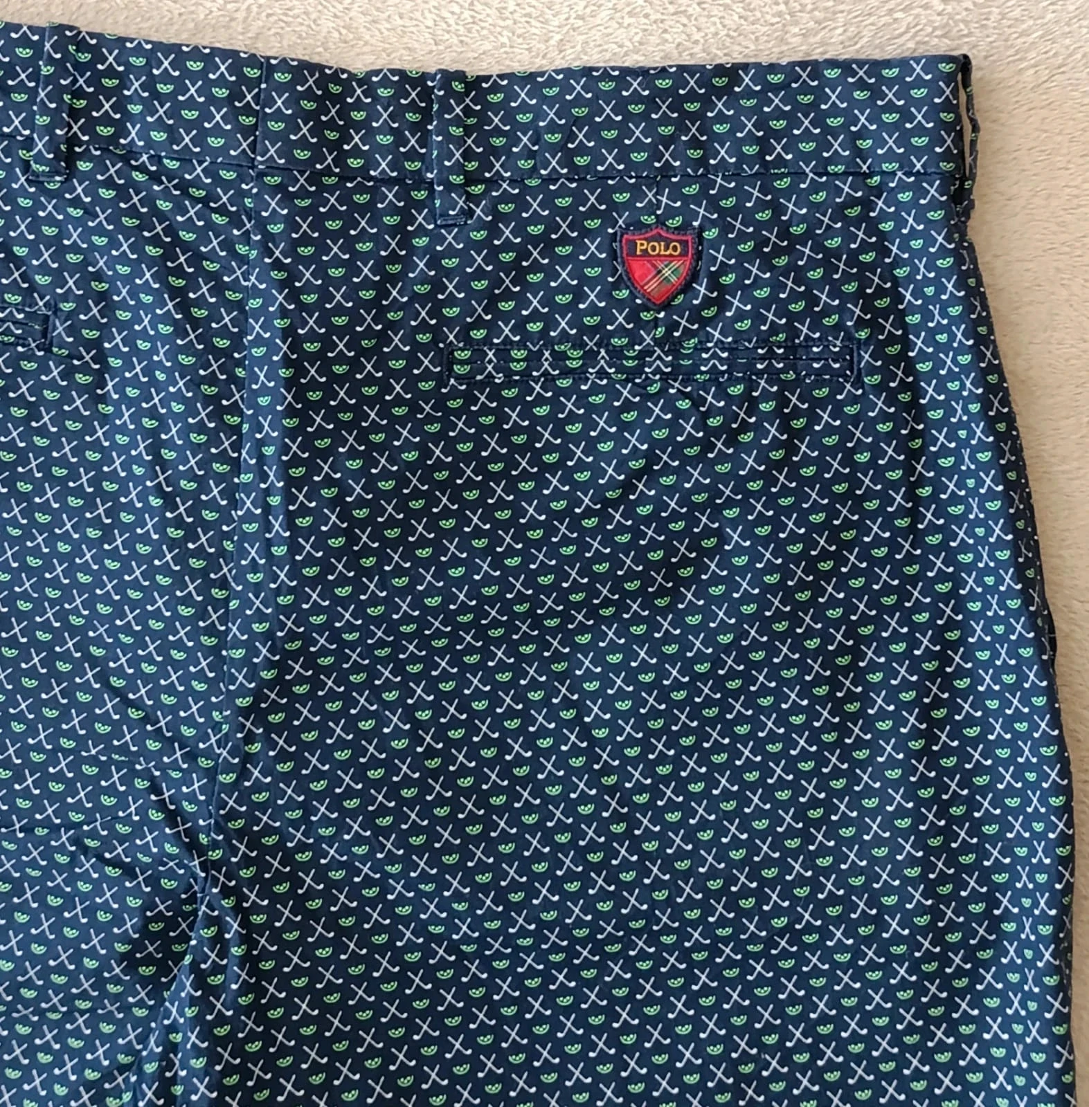 Short Polo Golf Ralph Lauren Classic Fit marineblauw Maat 34 – photo 7